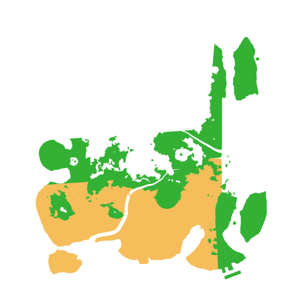 Biome Rust Map: Procedural Map, Size: 3500, Seed: 973657494