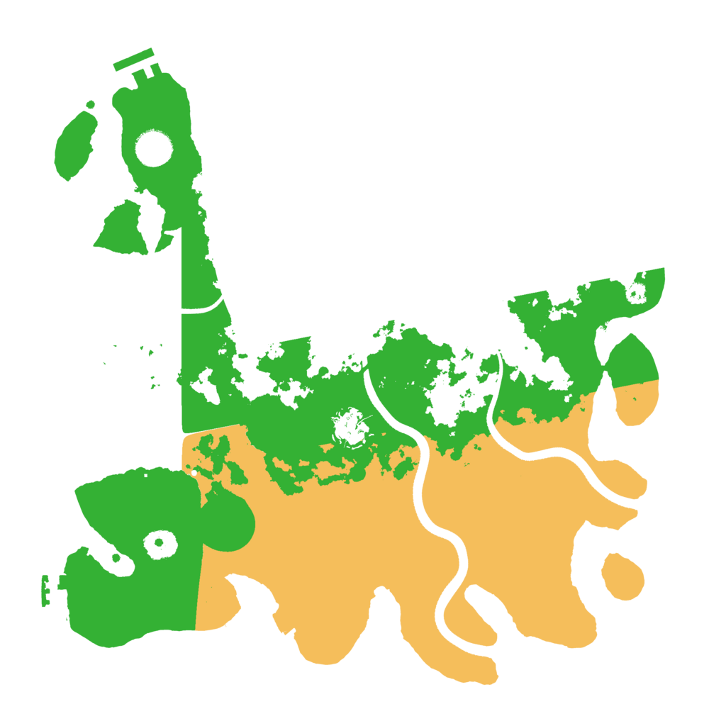 Biome Rust Map: Procedural Map, Size: 3500, Seed: 1090580158