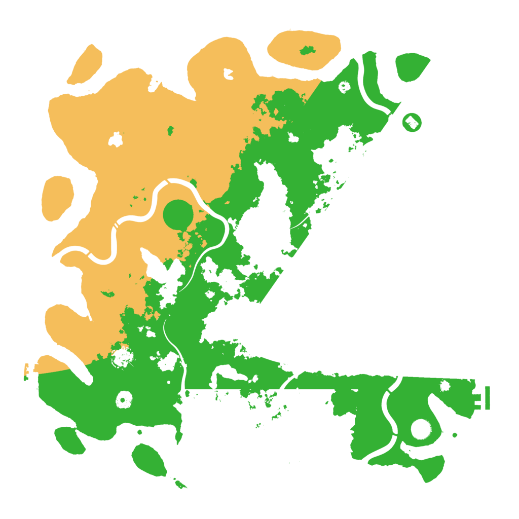 Biome Rust Map: Procedural Map, Size: 4500, Seed: 2074967054