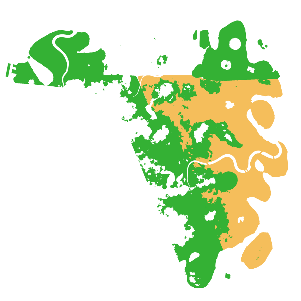 Biome Rust Map: Procedural Map, Size: 4500, Seed: 145073117