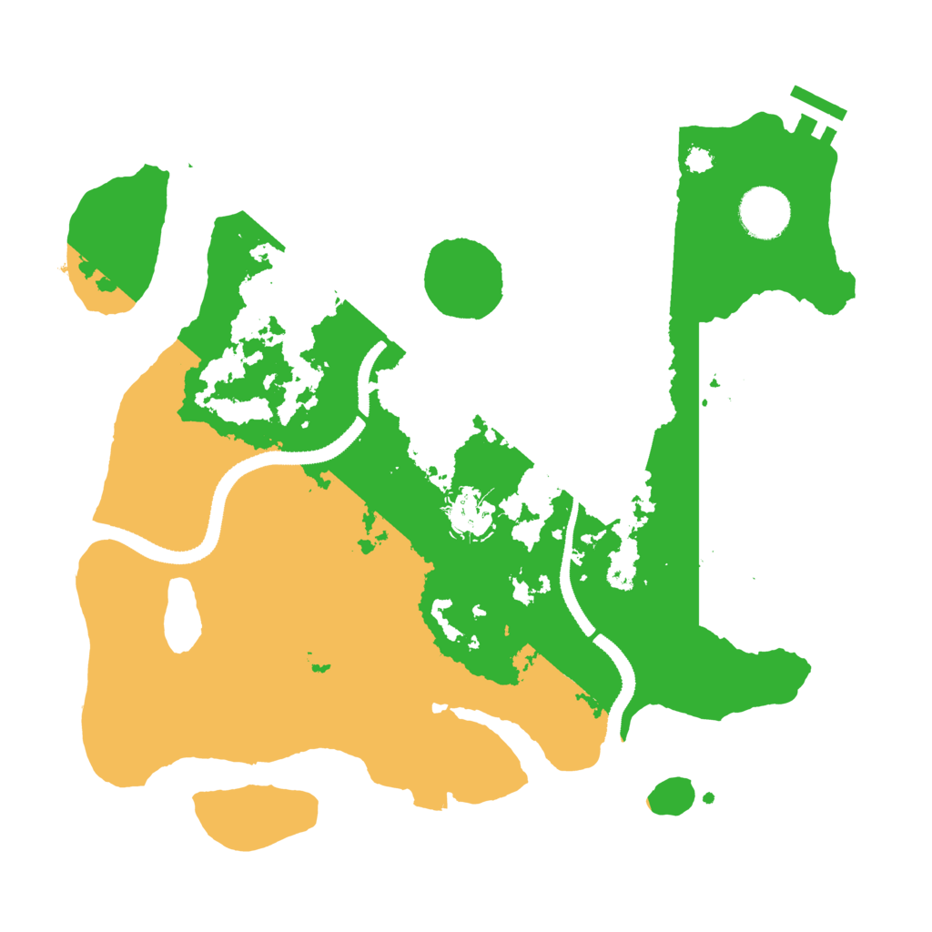 Biome Rust Map: Procedural Map, Size: 3220, Seed: 523345355