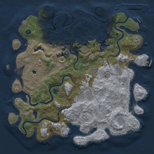 Thumbnail Rust Map: Procedural Map, Size: 4500, Seed: 795288555, 16 Monuments