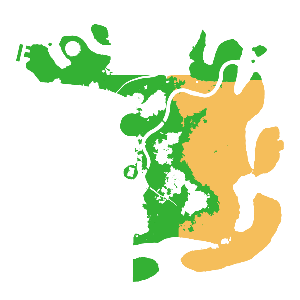 Biome Rust Map: Procedural Map, Size: 3500, Seed: 4367051