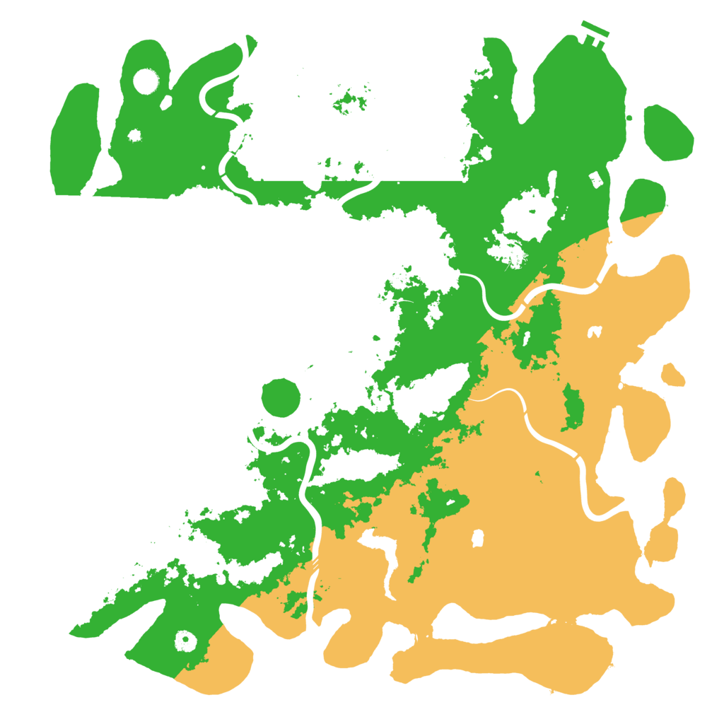 Biome Rust Map: Procedural Map, Size: 5000, Seed: 23957576