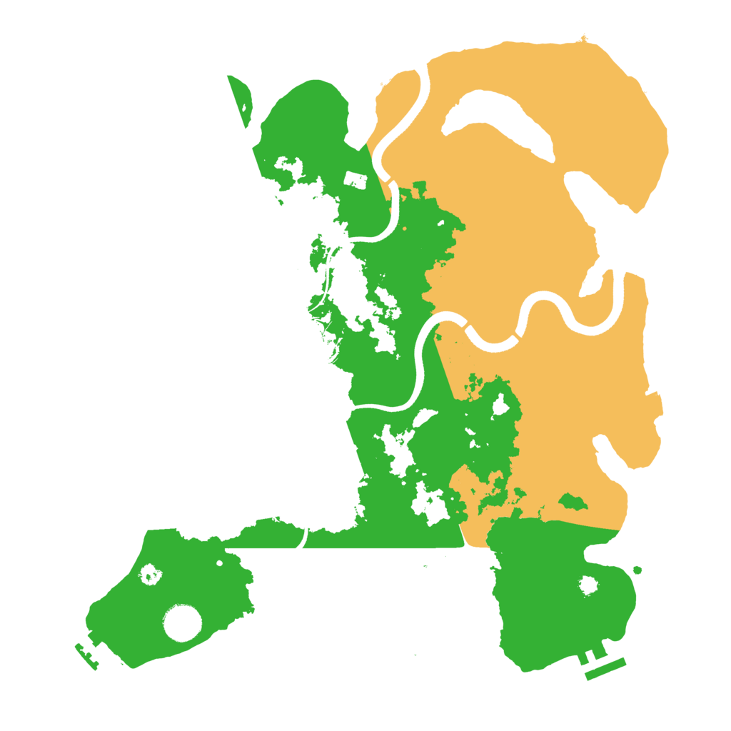 Biome Rust Map: Procedural Map, Size: 3500, Seed: 727995786