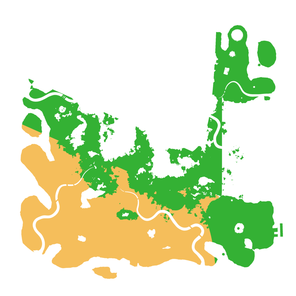 Biome Rust Map: Procedural Map, Size: 4500, Seed: 751784324