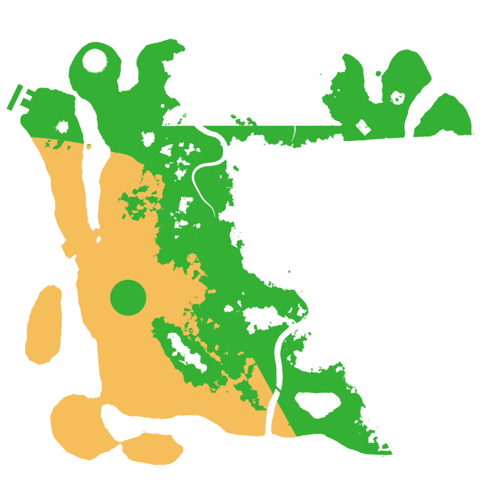 Biome Rust Map: Procedural Map, Size: 3700, Seed: 1001706739