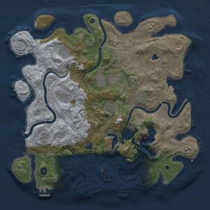 Thumbnail Rust Map: Procedural Map, Size: 4250, Seed: 1402802664, 17 Monuments