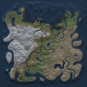 Thumbnail Rust Map: Procedural Map, Size: 4500, Seed: 6789999, 16 Monuments