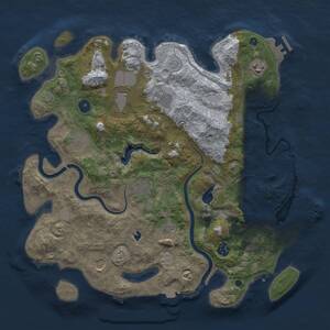 Thumbnail Rust Map: Procedural Map, Size: 4000, Seed: 1802981798, 15 Monuments