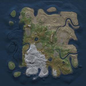 Thumbnail Rust Map: Procedural Map, Size: 3500, Seed: 759683304, 12 Monuments