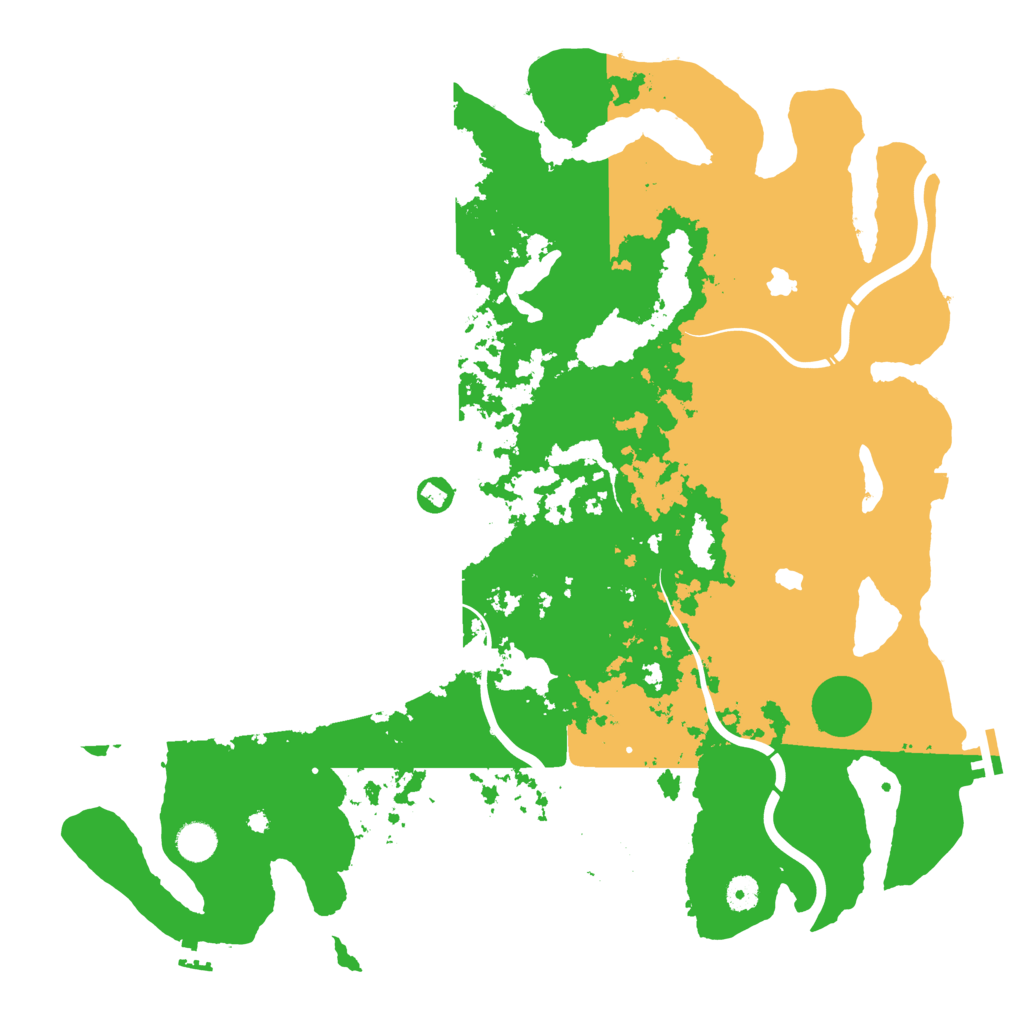 Biome Rust Map: Procedural Map, Size: 4500, Seed: 4113