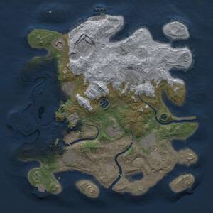 Thumbnail Rust Map: Procedural Map, Size: 3600, Seed: 6032026, 15 Monuments