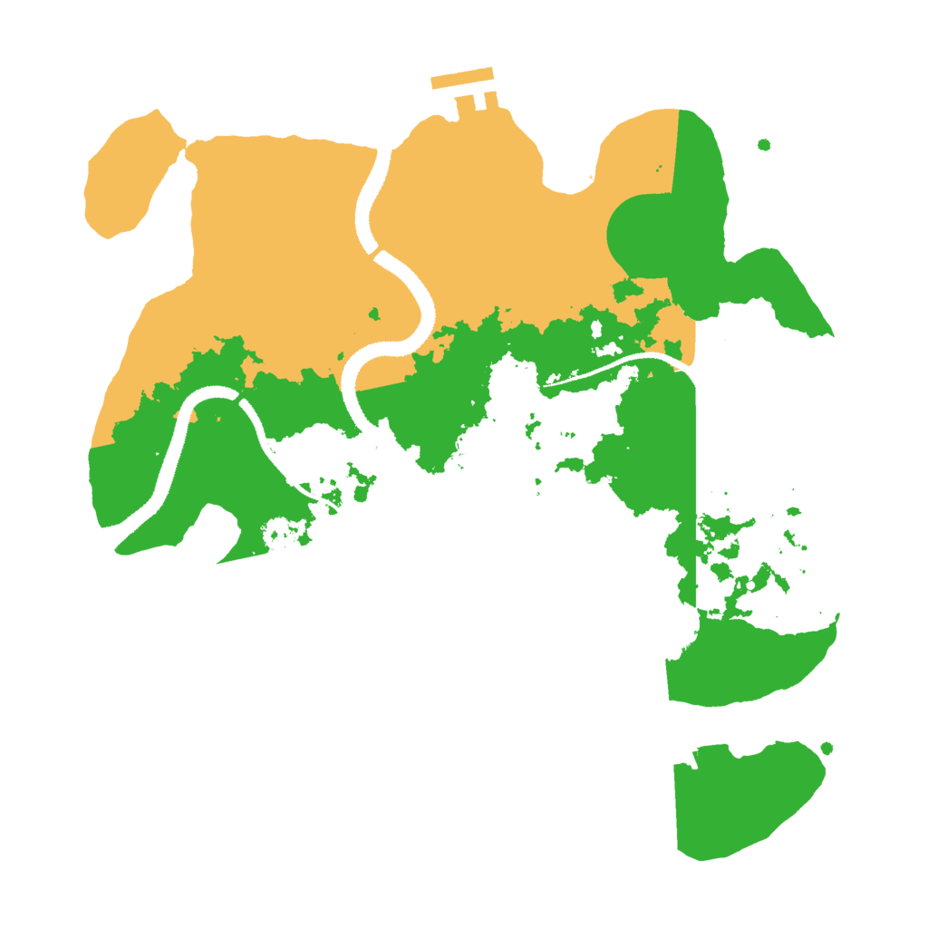 Biome Rust Map: Procedural Map, Size: 3000, Seed: 1153148823