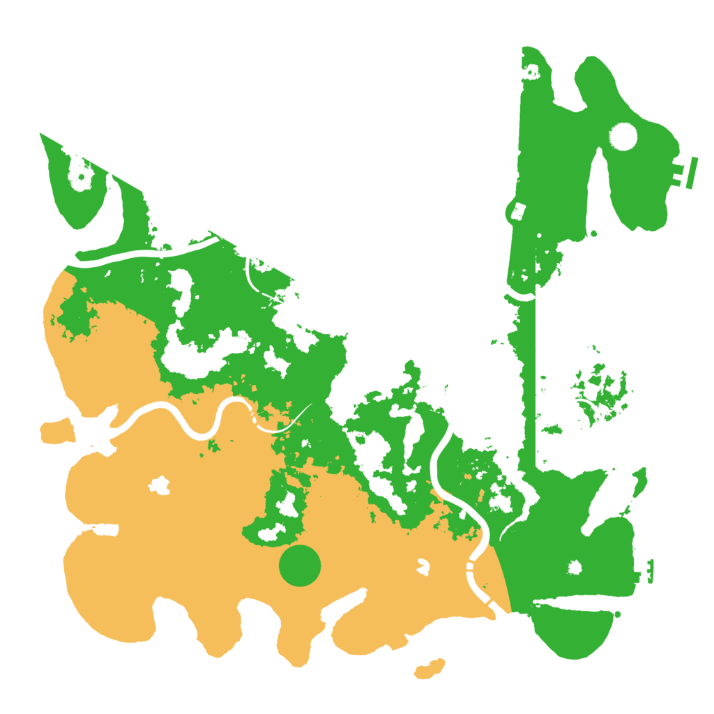 Biome Rust Map: Procedural Map, Size: 4500, Seed: 520315470
