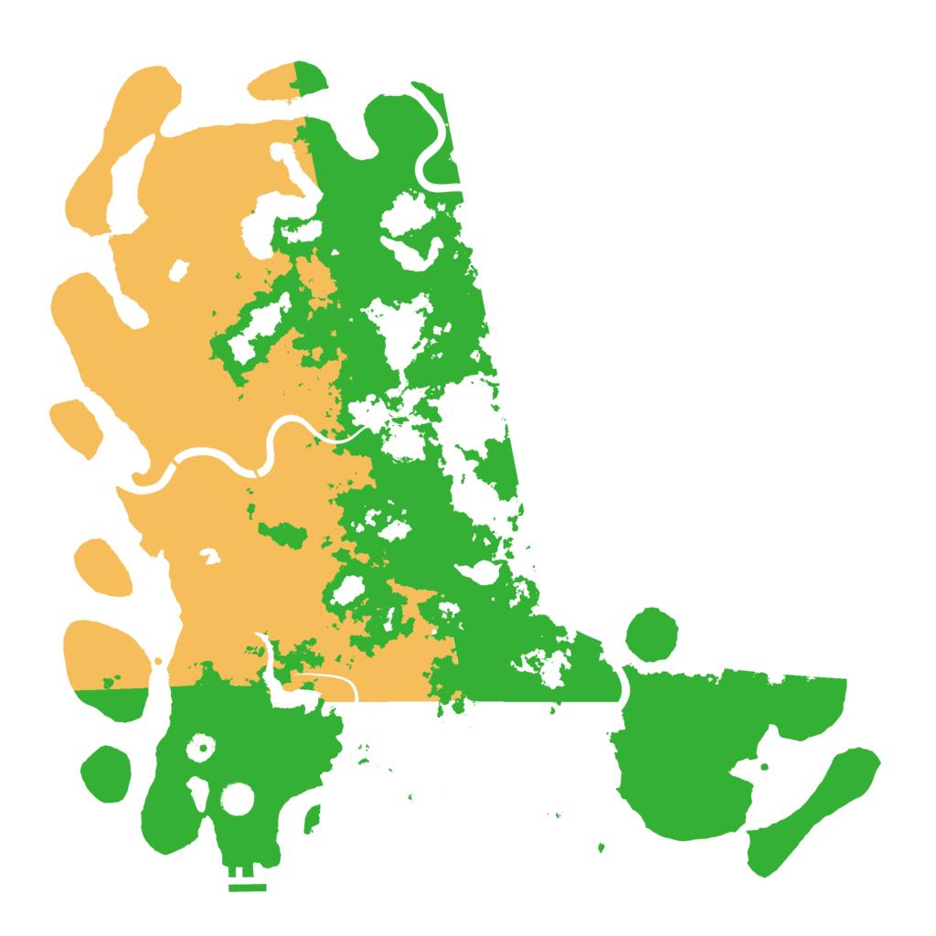 Biome Rust Map: Procedural Map, Size: 5000, Seed: 694387247