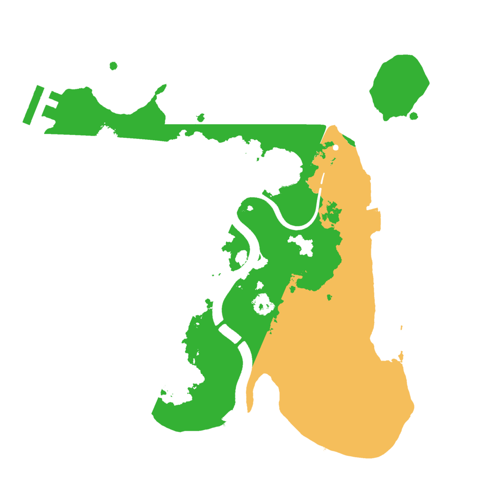 Biome Rust Map: Procedural Map, Size: 2500, Seed: 979843661