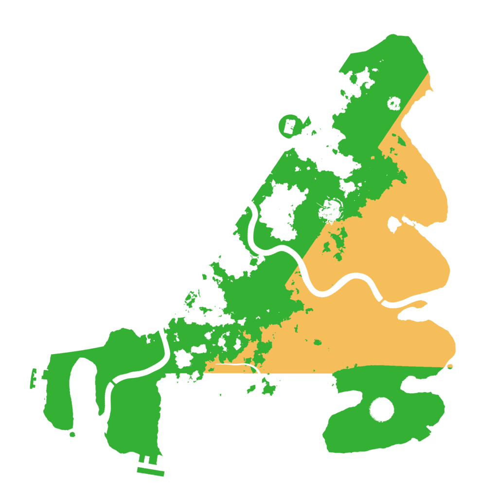 Biome Rust Map: Procedural Map, Size: 3700, Seed: 2131996229