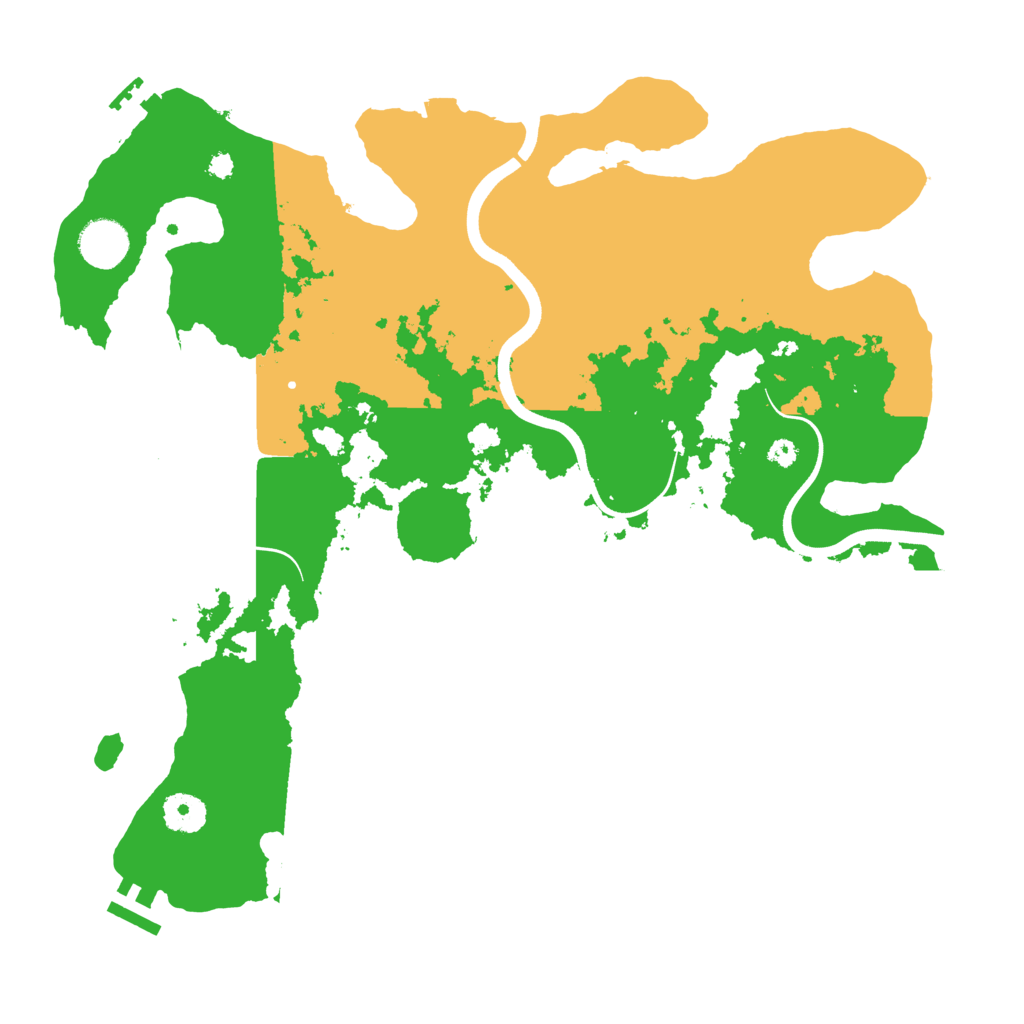 Biome Rust Map: Procedural Map, Size: 3700, Seed: 591159088