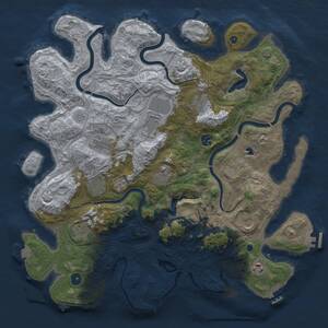 Thumbnail Rust Map: Procedural Map, Size: 4250, Seed: 85416218, 16 Monuments