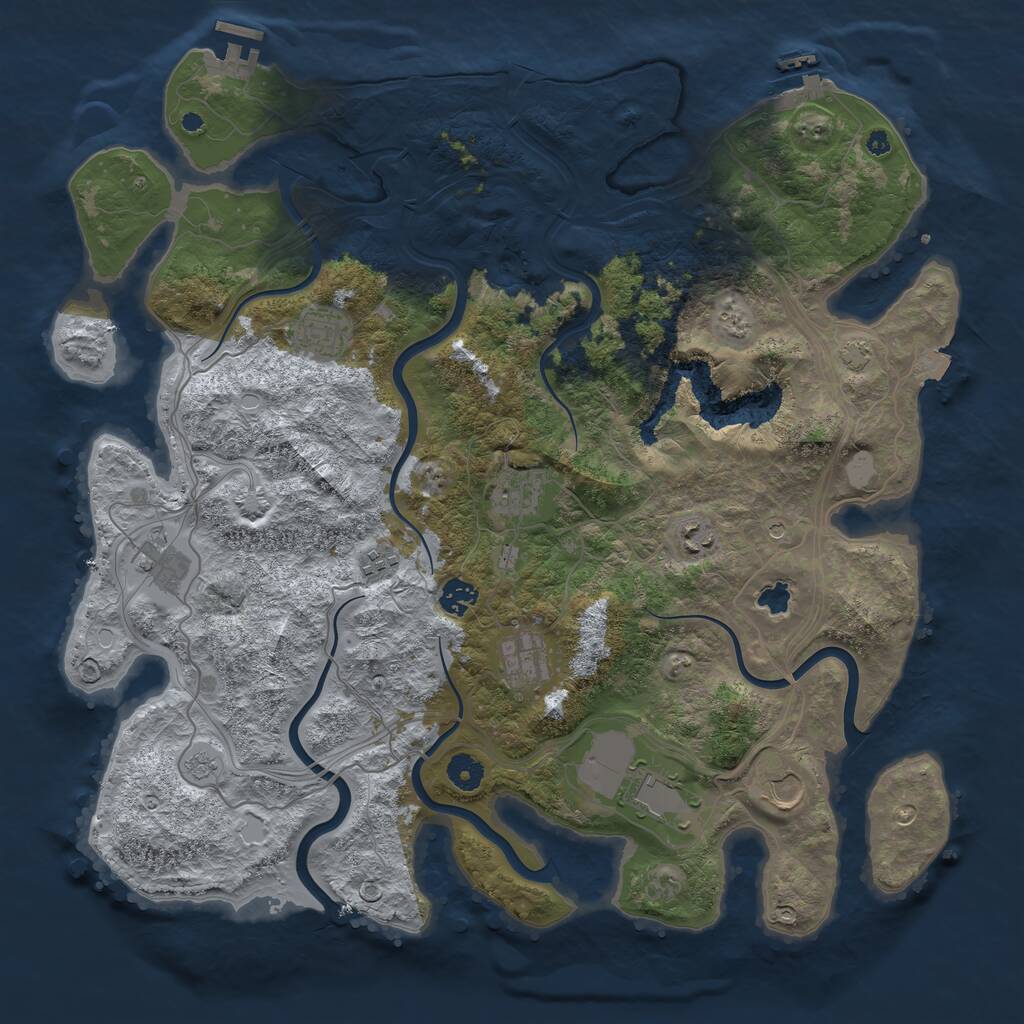 Rust Map: Procedural Map, Size: 4250, Seed: 3052026, 15 Monuments