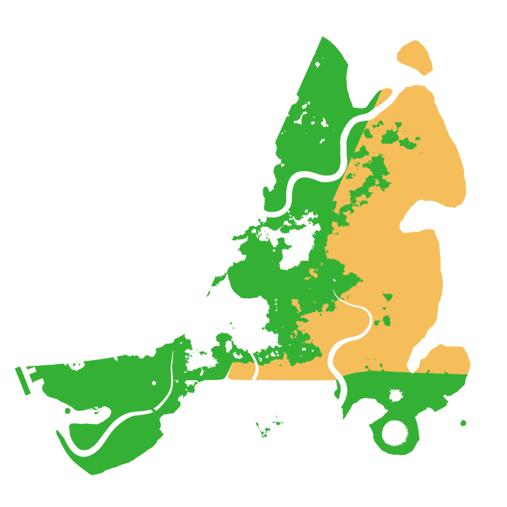 Biome Rust Map: Procedural Map, Size: 3500, Seed: 596171720