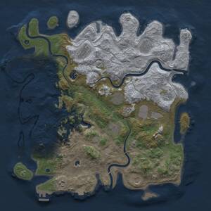 Thumbnail Rust Map: Procedural Map, Size: 4250, Seed: 1654484084, 17 Monuments