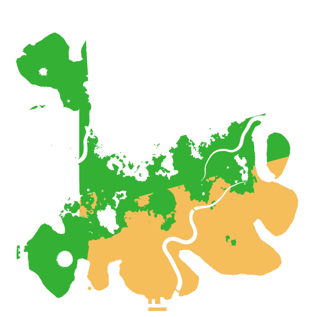 Biome Rust Map: Procedural Map, Size: 3500, Seed: 412585056