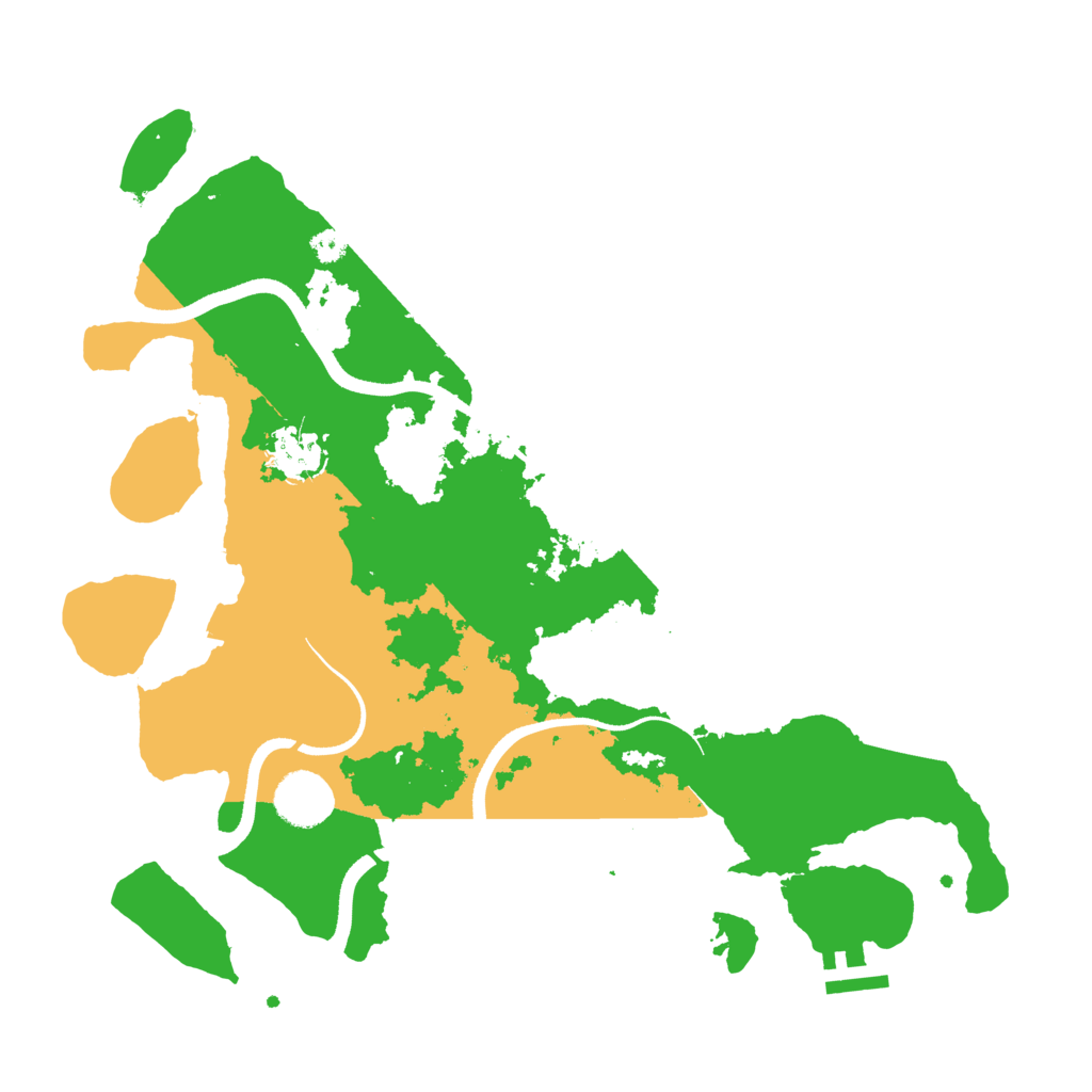 Biome Rust Map: Procedural Map, Size: 3500, Seed: 238496090