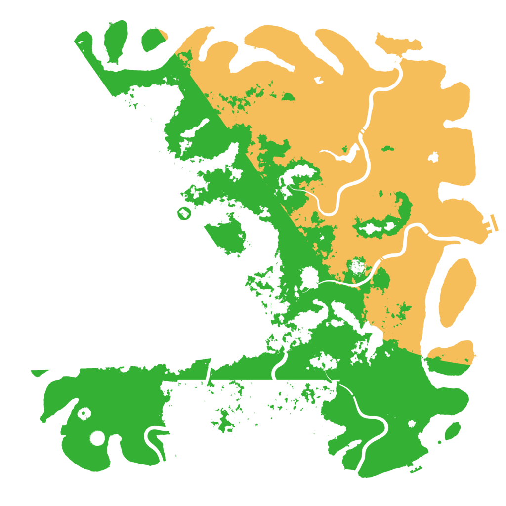 Biome Rust Map: Procedural Map, Size: 6000, Seed: 1145354805