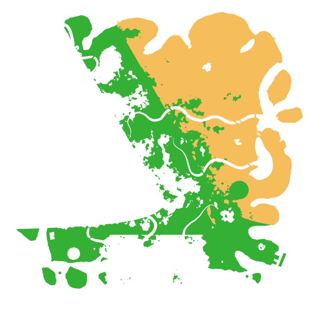 Biome Rust Map: Procedural Map, Size: 4500, Seed: 838303909