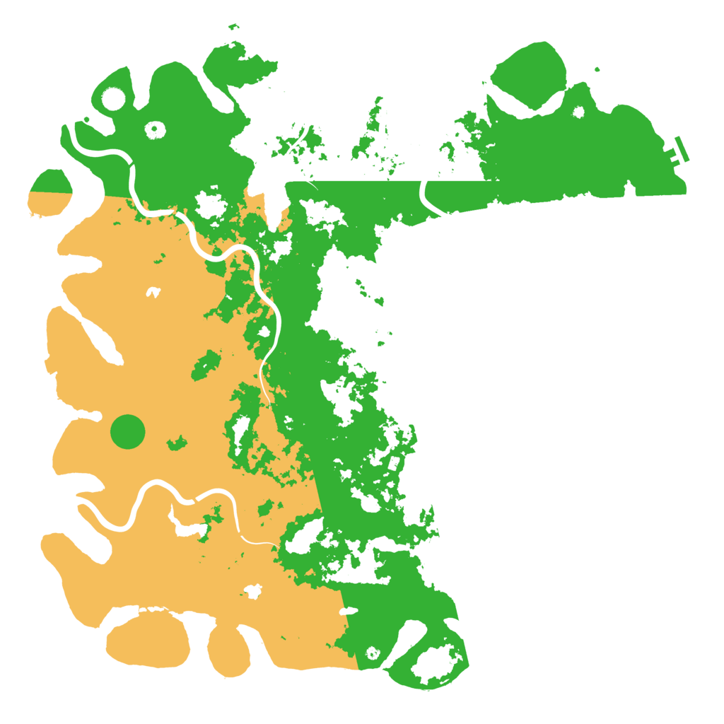 Biome Rust Map: Procedural Map, Size: 5500, Seed: 20260305
