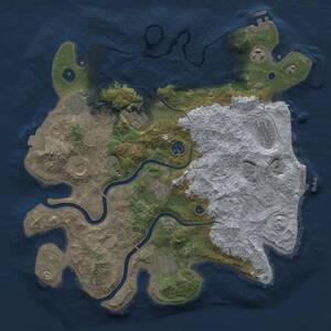 Thumbnail Rust Map: Procedural Map, Size: 3800, Seed: 274979964, 15 Monuments