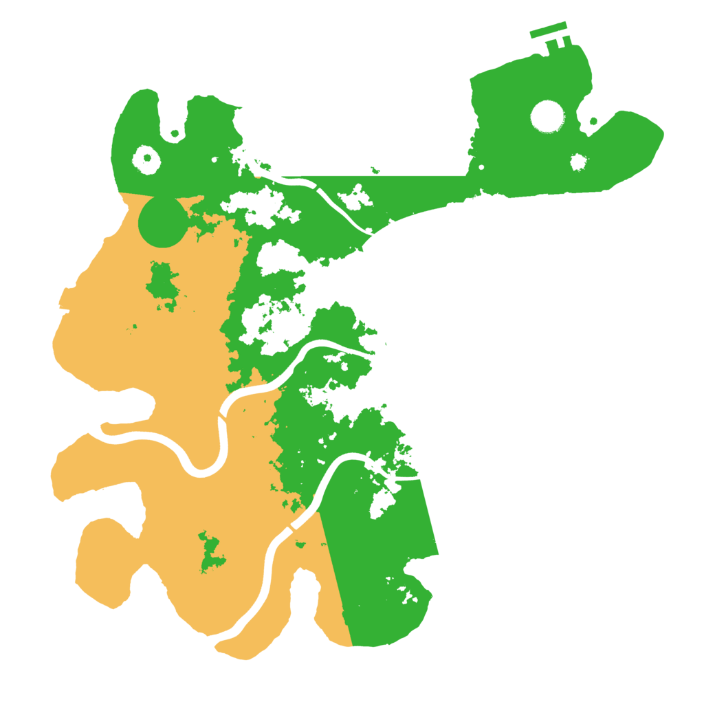 Biome Rust Map: Procedural Map, Size: 3800, Seed: 274979964