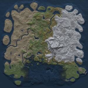 Thumbnail Rust Map: Procedural Map, Size: 6000, Seed: 29032013, 17 Monuments