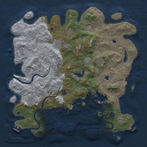 Thumbnail Rust Map: Procedural Map, Size: 4500, Seed: 1587383093, 16 Monuments