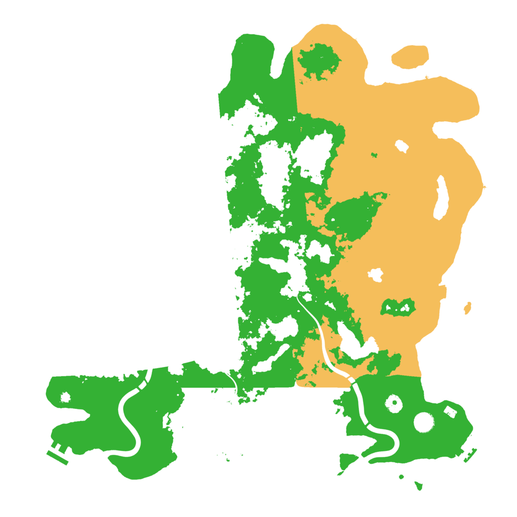 Biome Rust Map: Procedural Map, Size: 4500, Seed: 1587383093