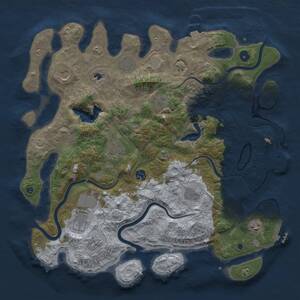 Thumbnail Rust Map: Procedural Map, Size: 4250, Seed: 2013680477, 16 Monuments