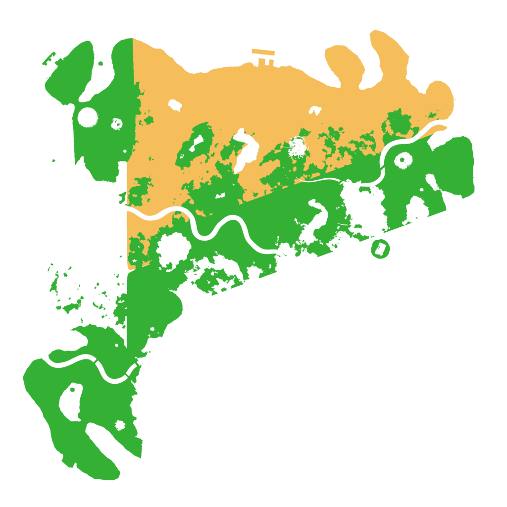 Biome Rust Map: Procedural Map, Size: 4500, Seed: 841106167