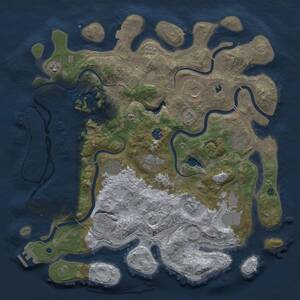 Thumbnail Rust Map: Procedural Map, Size: 4250, Seed: 1791346590, 16 Monuments