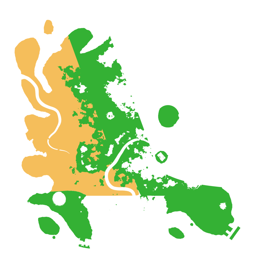 Biome Rust Map: Procedural Map, Size: 3500, Seed: 579734004