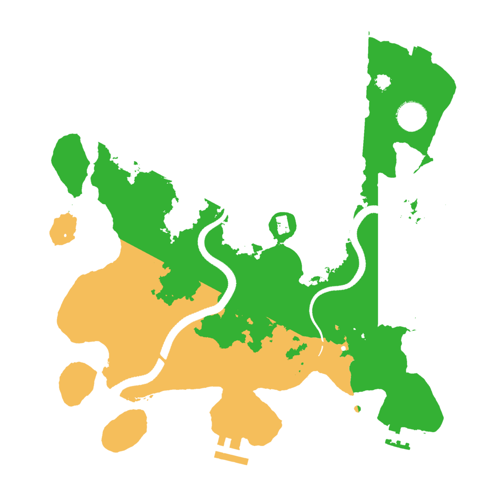 Biome Rust Map: Procedural Map, Size: 3000, Seed: 1277691230