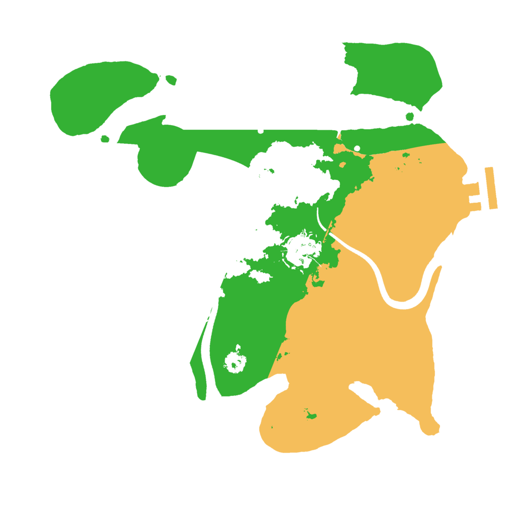 Biome Rust Map: Procedural Map, Size: 2500, Seed: 1438582251