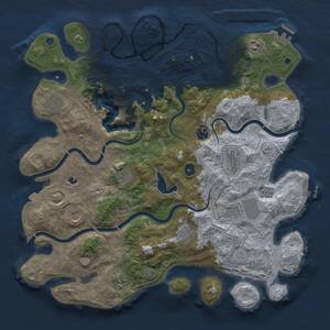 Thumbnail Rust Map: Procedural Map, Size: 4300, Seed: 1415601469, 16 Monuments