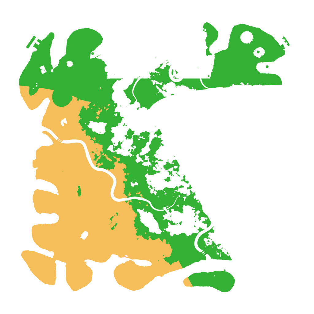 Biome Rust Map: Procedural Map, Size: 4500, Seed: 2063198602