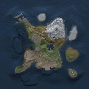 Thumbnail Rust Map: Procedural Map, Size: 2000, Seed: 1797907209, 4 Monuments