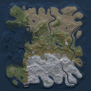 Thumbnail Rust Map: Procedural Map, Size: 4500, Seed: 2059662489, 16 Monuments
