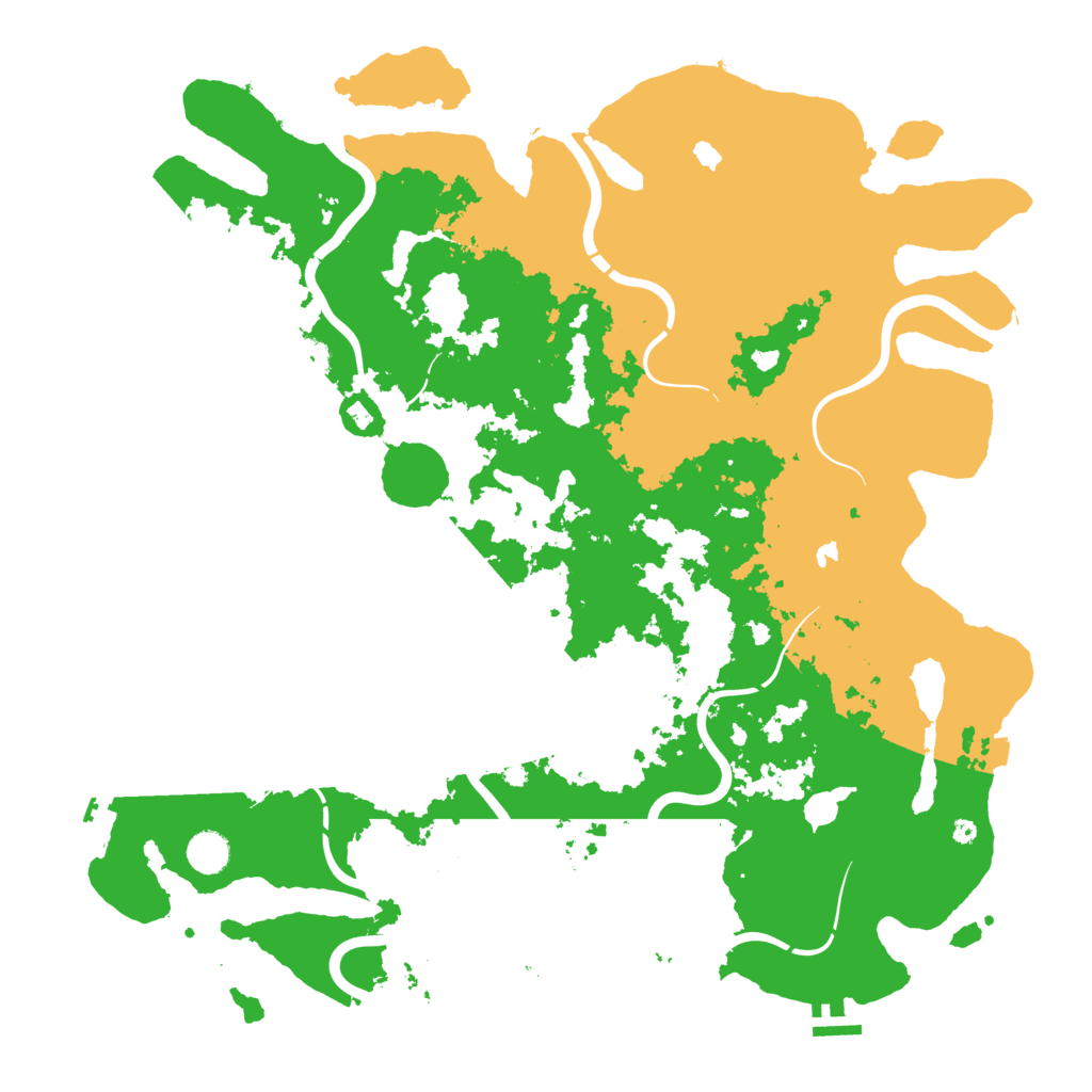 Biome Rust Map: Procedural Map, Size: 4500, Seed: 174198590