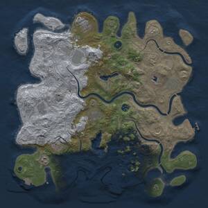 Thumbnail Rust Map: Procedural Map, Size: 4250, Seed: 64209, 17 Monuments
