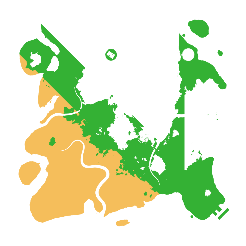 Biome Rust Map: Procedural Map, Size: 3500, Seed: 7951